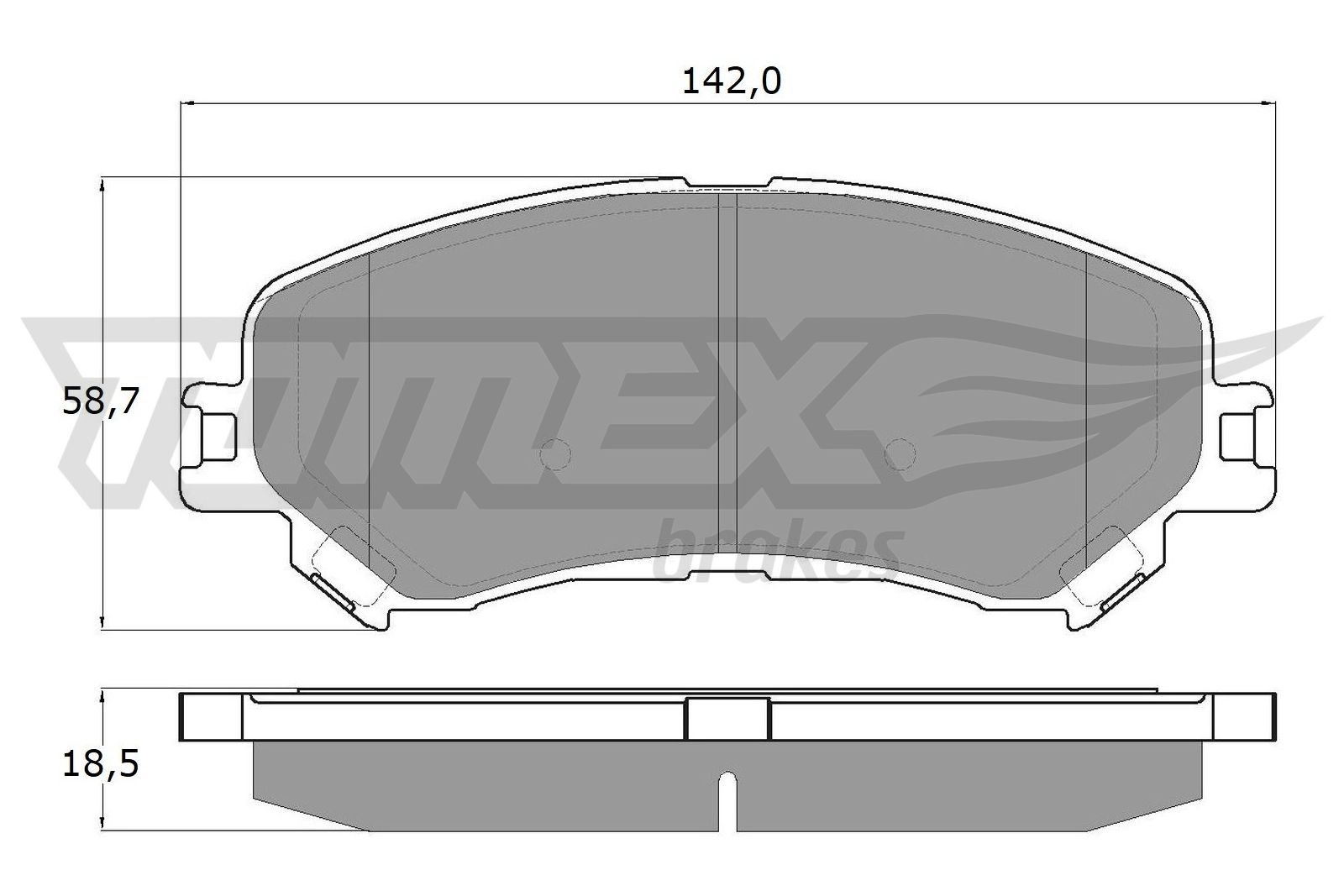 TOMEX Brakes TX 18-25 Sada...